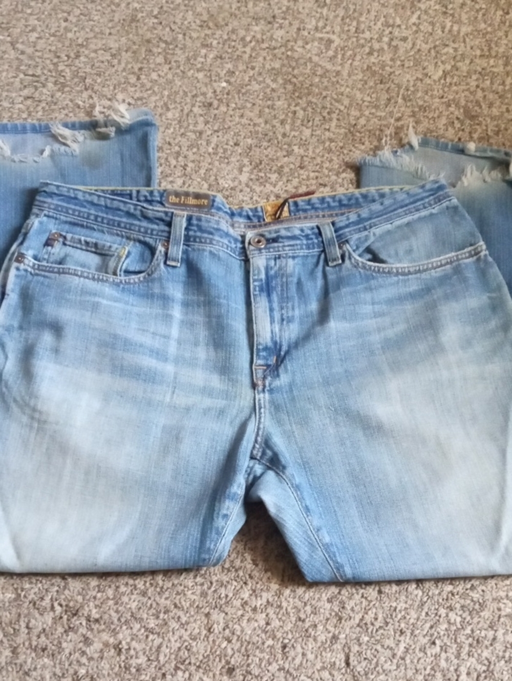 Men's AG Adriano Goldschmied Light Blue Relaxed Jeans